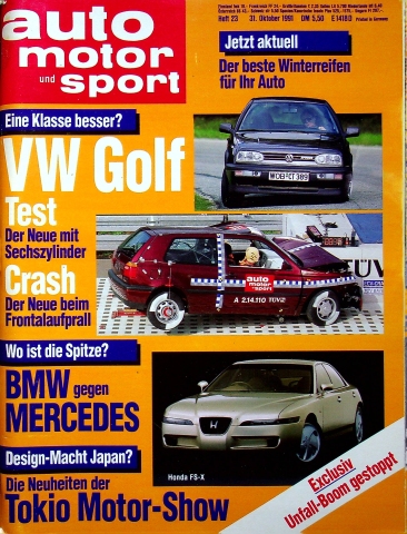 Deckblatt Auto Motor und Sport (23/1991)